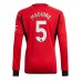 Manchester United Harry Maguire #5 Hemma matchtröja 2023-24 Långärmad Billigt